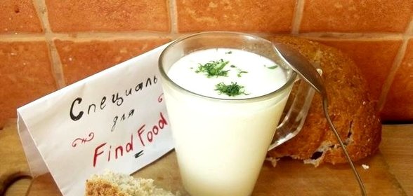 Айран из коровьего молока на кефире