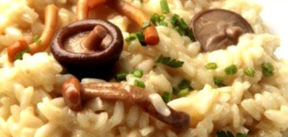 Итальянское ризотто с лесными грибами