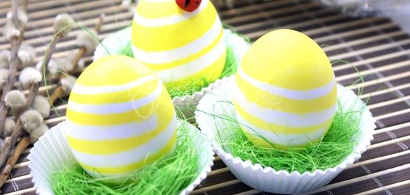 Пасхальные яйца «Полосатики»