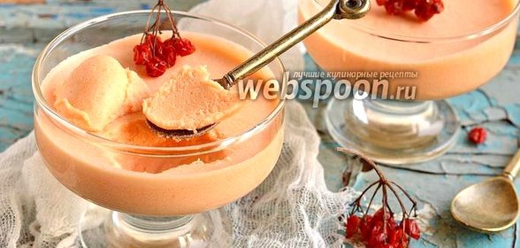 Сметанный мусс с апельсиновым желе