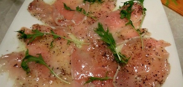 Карпаччо из свинины