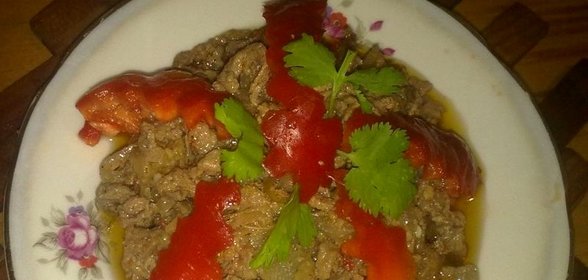 Строганина из говядины