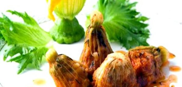 Фаршированные цветки в цуккини