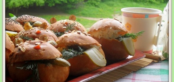 Фаршированные пампушки Веселые лягушки