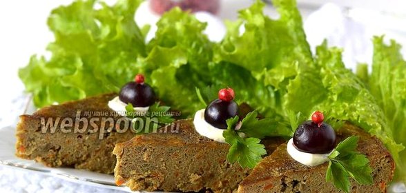 Пирог из печени в мультиварке