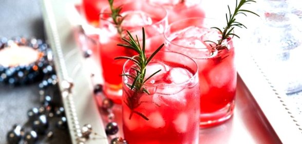 Клюквенный коктейль с апельсином