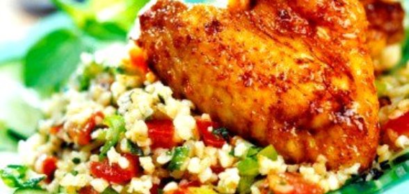 Булгур с курицей и овощами