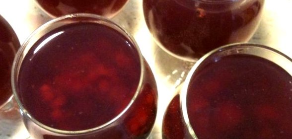 Желе из компота с желатином