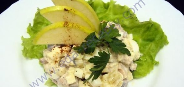 Пикантный Салат Рассоле с картофелем говядиной и сельдью