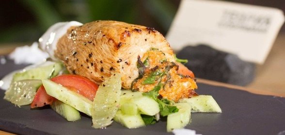 Грудка индейки, фаршированная тыквой