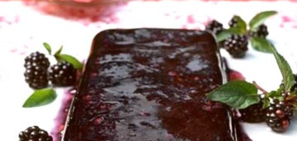 Ежевичное желе с красным вином