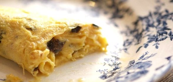 Омлет с черным трюфелем