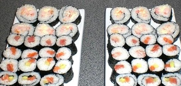 Суши с креветками