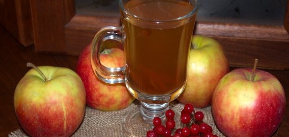 Компот из калины и яблок