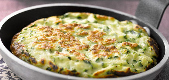 Запеканка из цукини на сковороде