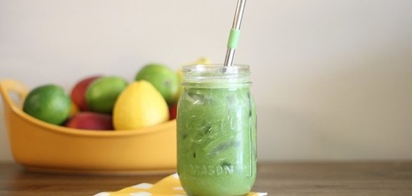 Зеленый коктейль с фасолью