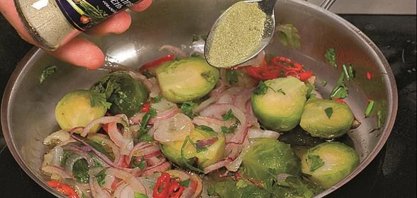 Омлет с брюссельской капустой