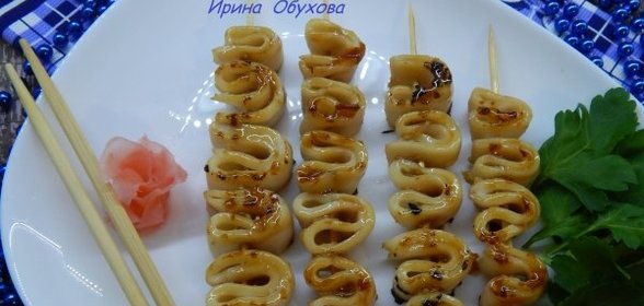 Кальмары в соусе терияки
