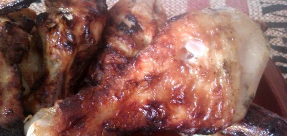 Пикантный шашлык из курицы