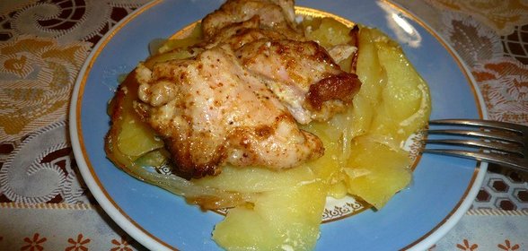 Куриное филе с картофелем