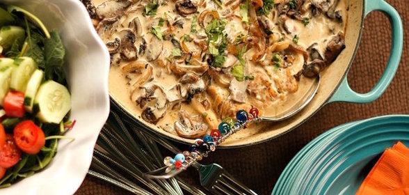 Курица с грибами