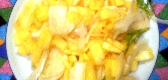 Карпаччо из фенхеля и ананаса