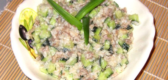 Салат Сытный с мясом утки