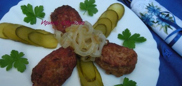 Котлеты из мяса с овощами