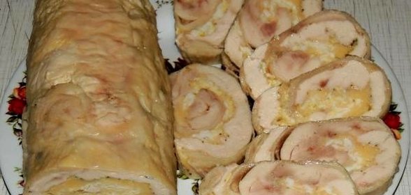 Куриный рулет запеченный в духовке
