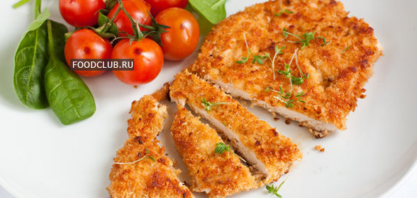 Куриное филе в сухарях панко