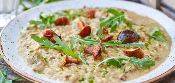 Ризотто с лисичками