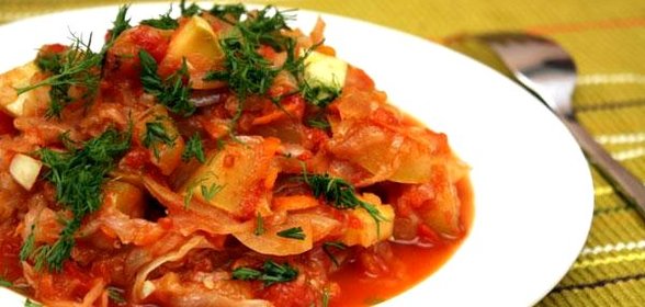 Овощное рагу с кабачками