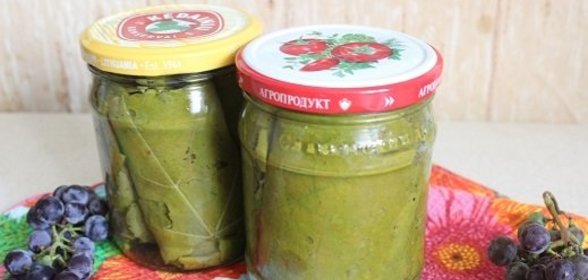 Маринованные виноградные листья