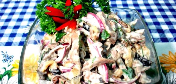 Салат из сердца