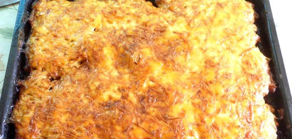 Мясо под шубой в духовке