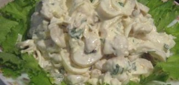 Салат из кальмаров