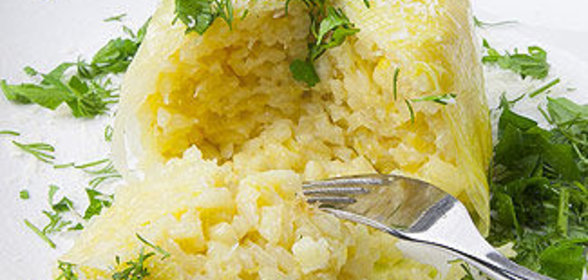 Ризотто в листах порея