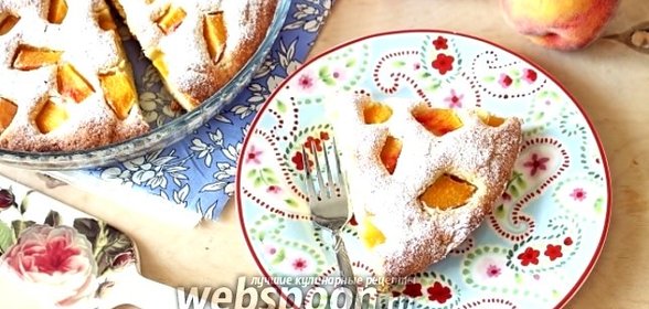 Пирог «Летнее настроение» с персиками
