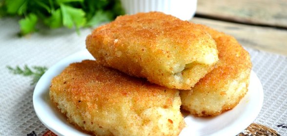 Постные картофельные котлеты с грибами