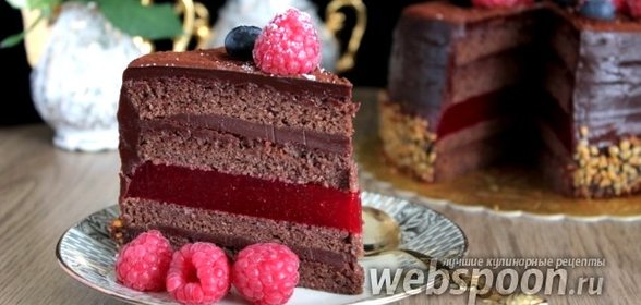 Торт «Малиновый трюфель»