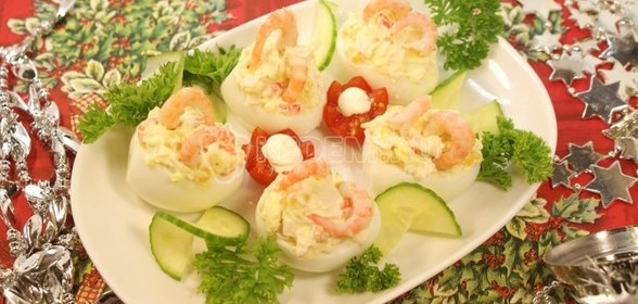 Закуска «Фаршированные яйца»