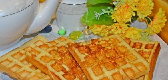 Гренки из хлеба в вафельнице