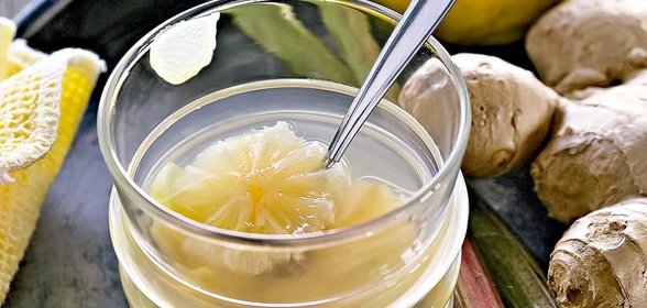 Компот из ревеня с имбирем