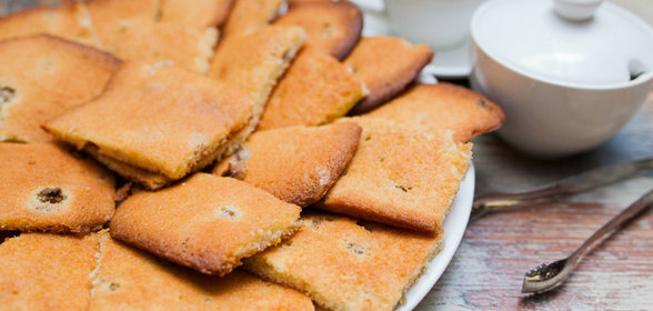 Быстрое домашнее печенье паве с ромом и изюмом