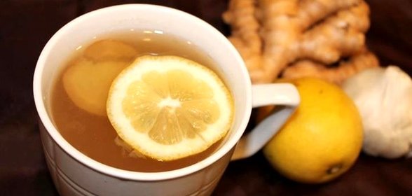 Имбирный чай с чесноком