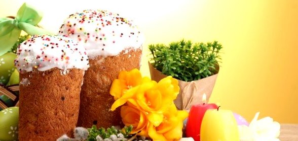 Кулич пасхальный с изюмом