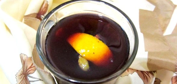 Чай с красным вином