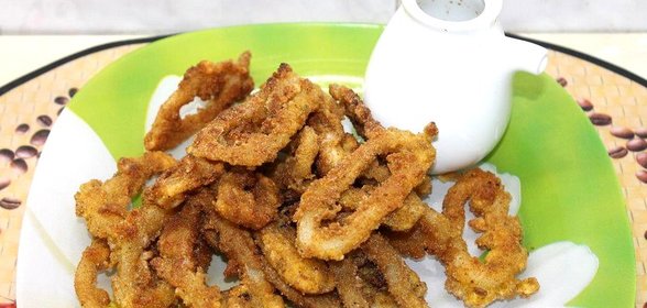 Кальмары фри с соевым соусом