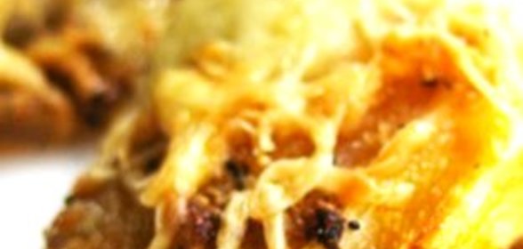 Цикорий, запеченный с сыром и красный вином