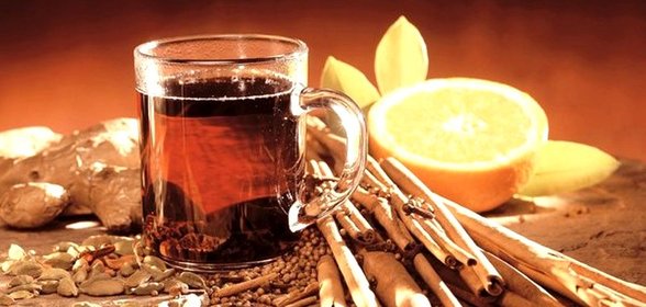 Имбирный чай с корицей